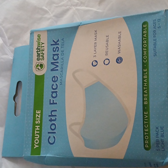 Earthwise Youth Size Cloth Face Mask NWT - Picture 3 of 5